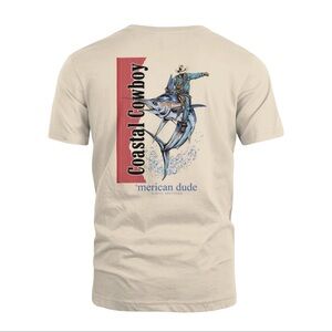 SIMPLY SOUTHERN MERICAN DUDE COASTAL COWBOY UNISEX T-SHIRT Men’s M Marlin Tee